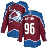 Adidas Colorado Avalanche #96 Mikko Rantanen Burgundy 2022 Stanley Cup Champions Burgundy Home Authentic Stitched NHL Jersey