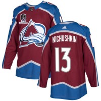 Adidas Colorado Avalanche #13 Valeri Nichushkin Burgundy 2022 Stanley Cup Champions Burgundy Home Authentic Stitched NHL Jersey