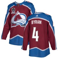 Adidas Colorado Avalanche #4 Bowen Byram Burgundy 2022 Stanley Cup Champions Burgundy Home Authentic Stitched NHL Jersey