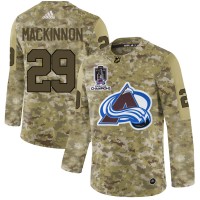 Adidas Colorado Avalanche #29 Nathan MacKinnon Camo 2022 Stanley Cup Champions Authentic Stitched NHL Jersey