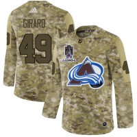 Adidas Colorado Avalanche #49 Samuel Girard Camo 2022 Stanley Cup Champions Authentic Stitched NHL Jersey