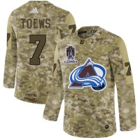 Adidas Colorado Avalanche #7 Devon Toews Camo 2022 Stanley Cup Champions Authentic Stitched NHL Jersey