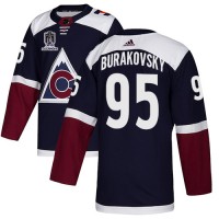 Adidas Colorado Avalanche #95 Andre Burakovsky Navy 2022 Stanley Cup Champions Alternate Authentic Stitched NHL Jersey