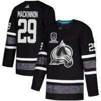 Adidas Colorado Avalanche #29 Nathan MacKinnon Black 2022 Stanley Cup Champions Authentic All-Star Stitched NHL Jersey