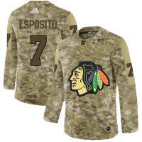 Adidas Chicago Blackhawks #7 Tony Esposito Camo Authentic Stitched NHL Jersey