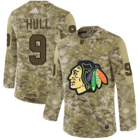 Adidas Chicago Blackhawks #9 Bobby Hull Camo Authentic Stitched NHL Jersey