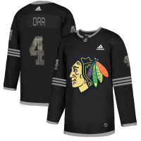 Adidas Chicago Blackhawks #4 Bobby Orr Black Authentic Classic Stitched NHL Jersey