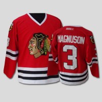Chicago Blackhawks #3 Keith Magnuson CCM Throwback Stitched Red NHL Jersey