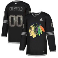 Adidas Chicago Blackhawks #00 Clark Griswold Black Authentic Classic Stitched NHL Jersey