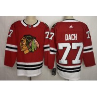Adidas Chicago Blackhawks #77 Kirby Dach Red Home Authentic Stitched NHL Jersey