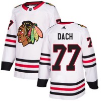 Adidas Chicago Blackhawks #77 Kirby Dach White Road Authentic Stitched NHL Jersey