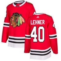 Adidas Chicago Blackhawks #40 Robin Lehner Red Home Authentic Stitched NHL Jersey