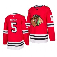 Chicago Chicago Blackhawks #5 Connor Murphy 2019-20 Adidas Authentic Home Red Stitched NHL Jersey