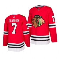 Chicago Chicago Blackhawks #7 Brent Seabrook 2019-20 Adidas Authentic Home Red Stitched NHL Jersey