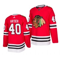 Chicago Chicago Blackhawks #40 John Hayden 2019-20 Adidas Authentic Home Red Stitched NHL Jersey
