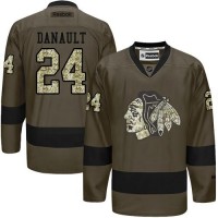 Chicago Blackhawks #24 Phillip Danault Green Salute to Service Stitched NHL Jersey