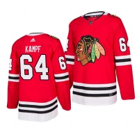 Chicago Chicago Blackhawks #64 David Kampf 2019-20 Adidas Authentic Home Red Stitched NHL Jersey