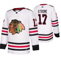 Chicago Chicago Blackhawks #17 Dylan Strome 2019-20 Away Authentic Player White NHL Jersey