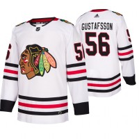 Chicago Chicago Blackhawks #56 Erik Gustafsson 2019-20 Away Authentic Player White NHL Jersey