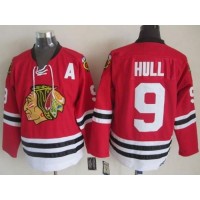 Chicago Blackhawks #9 Bobby Hull Red CCM Throwback Stitched NHL Jersey