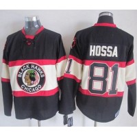 Chicago Blackhawks #81 Marian Hossa Black Third CCM Stitched NHL Jersey