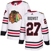 Adidas Chicago Blackhawks #27 Adam Boqvist White Road Authentic Stitched NHL Jersey