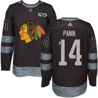 Adidas Chicago Blackhawks #14 Richard Panik Black 1917-2017 100th Anniversary Stitched NHL Jersey
