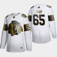 Chicago Chicago Blackhawks #65 Andrew Shaw Men's Adidas White Golden Edition Limited Stitched NHL Jersey