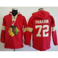Chicago Blackhawks #72 Artemi Panarin Red Pullover Hoodie Stitched NHL Jersey