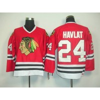 Chicago Blackhawks #24 Martin Havlat Red CCM Throwback Stitched NHL Jersey