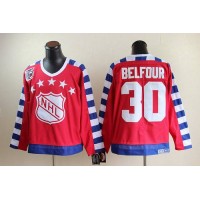 Chicago Blackhawks #30 ED Belfour Red All Star CCM Throwback 75TH Stitched NHL Jersey
