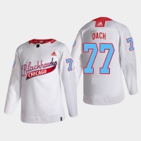 Chicago Chicago Blackhawks #77 Kirby Dach Men's White One Community Night NHL Jersey