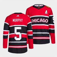 Chicago Chicago Blackhawks #5 Connor Murphy Men's adidas Reverse Retro 2.0 Authentic Player Jersey - Red