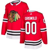 Adidas Chicago Blackhawks #00 Clark Griswold Red Home Authentic Stitched NHL Jersey
