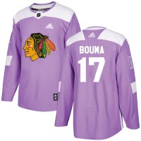 Adidas Chicago Blackhawks #17 Lance Bouma Purple Authentic Fights Cancer Stitched NHL Jersey