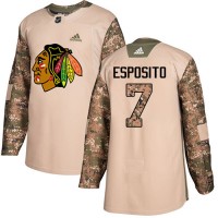 Adidas Chicago Blackhawks #7 Tony Esposito Camo Authentic 2017 Veterans Day Stitched NHL Jersey