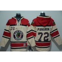 Chicago Blackhawks #72 Artemi Panarin Cream Sawyer Hooded Sweatshirt Stitched NHL Jersey