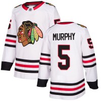 Adidas Chicago Blackhawks #5 Connor Murphy White Road Authentic Stitched NHL Jersey