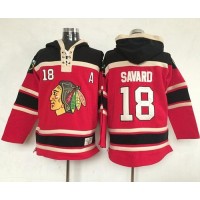 Chicago Blackhawks #18 Denis Savard Red Sawyer Hooded Sweatshirt Stitched NHL Jersey