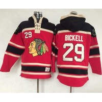 Chicago Blackhawks #29 Bryan Bickell Red Sawyer Hooded Sweatshirt Stitched NHL Jersey