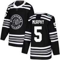 Adidas Chicago Blackhawks #5 Connor Murphy Black Authentic 2019 Winter Classic Stitched NHL Jersey