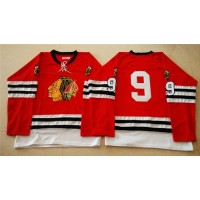 Mitchell And Ness 1960-61 Chicago Blackhawks #9 Bobby Hull Red Stitched NHL Jersey