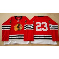 Mitchell And Ness 1960-61 Chicago Blackhawks #23 Kris Versteeg Red Stitched NHL Jersey