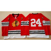 Mitchell And Ness 1960-61 Chicago Blackhawks #24 Martin Havlat Red Stitched NHL Jersey