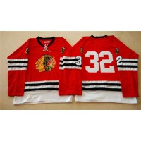 Mitchell And Ness 1960-61 Chicago Blackhawks #32 Michal Rozsival Red Stitched NHL Jersey