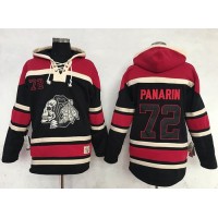Chicago Blackhawks #72 Artemi Panarin Black Sawyer Hooded Sweatshirt Stitched NHL Jersey