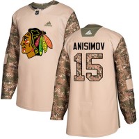 Adidas Chicago Blackhawks #15 Artem Anisimov Camo Authentic 2017 Veterans Day Stitched NHL Jersey