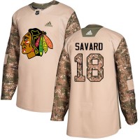 Adidas Chicago Blackhawks #18 Denis Savard Camo Authentic 2017 Veterans Day Stitched NHL Jersey