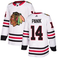 Adidas Chicago Blackhawks #14 Richard Panik White Road Authentic Stitched NHL Jersey