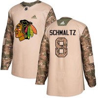 Adidas Chicago Blackhawks #8 Nick Schmaltz Camo Authentic 2017 Veterans Day Stitched NHL Jersey